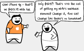 Illustration for article titled This Is How I Feel About Buying Apps